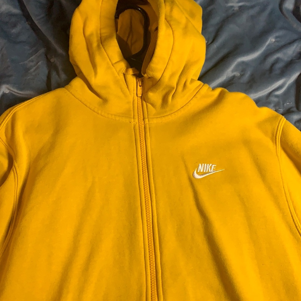 Yellow Nike zip up